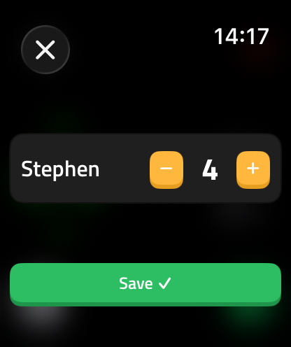 Score Reporting on Apple Watch